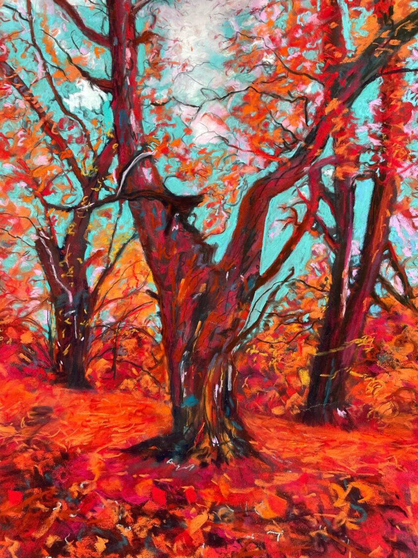 Autumn II by Dawn Limbert, Pastel on paper
