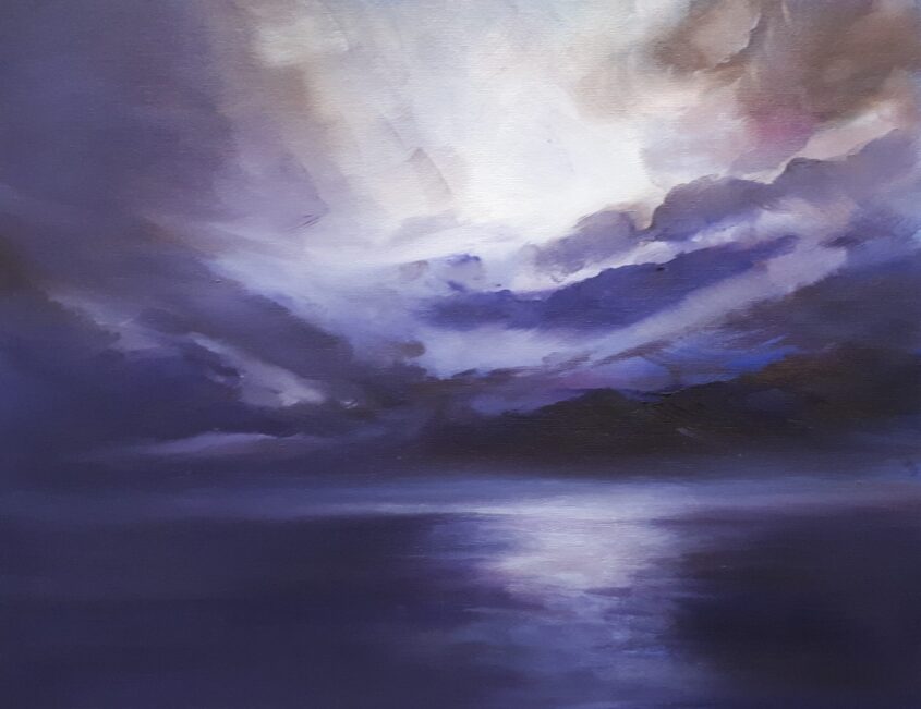 Evening Passage by Helen Robinson, Oil on board