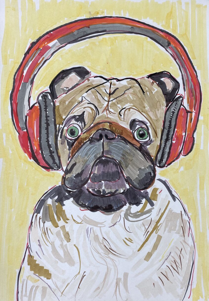Music Dog by Michelle Karpus, Promarker