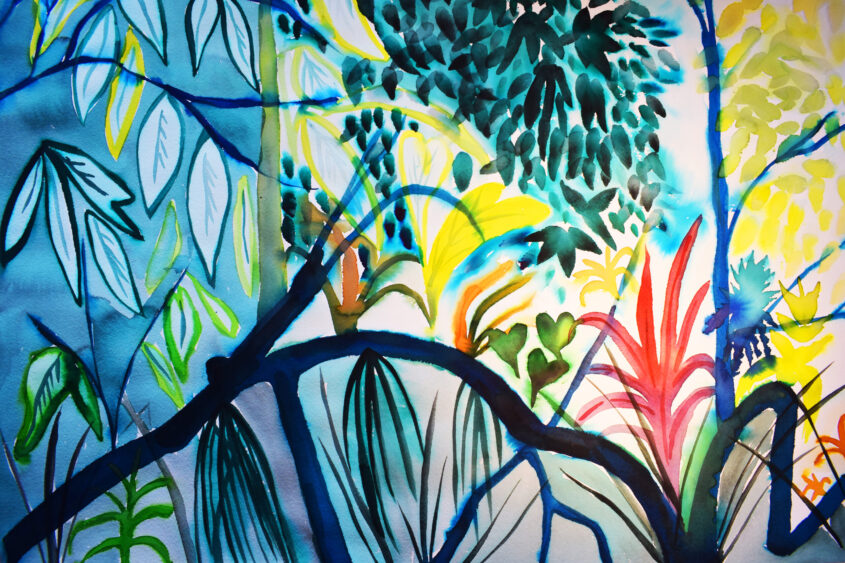 Mangrove Study 2 by Alice Gavin Atashkar, Watercolour on paper