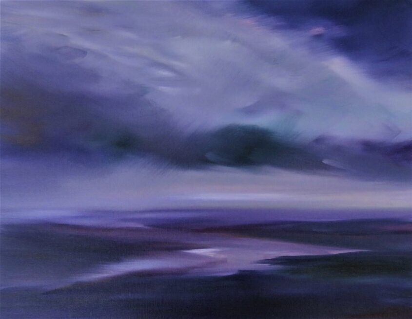 Purple Haze by Helen Robinson, Oil on canvas board