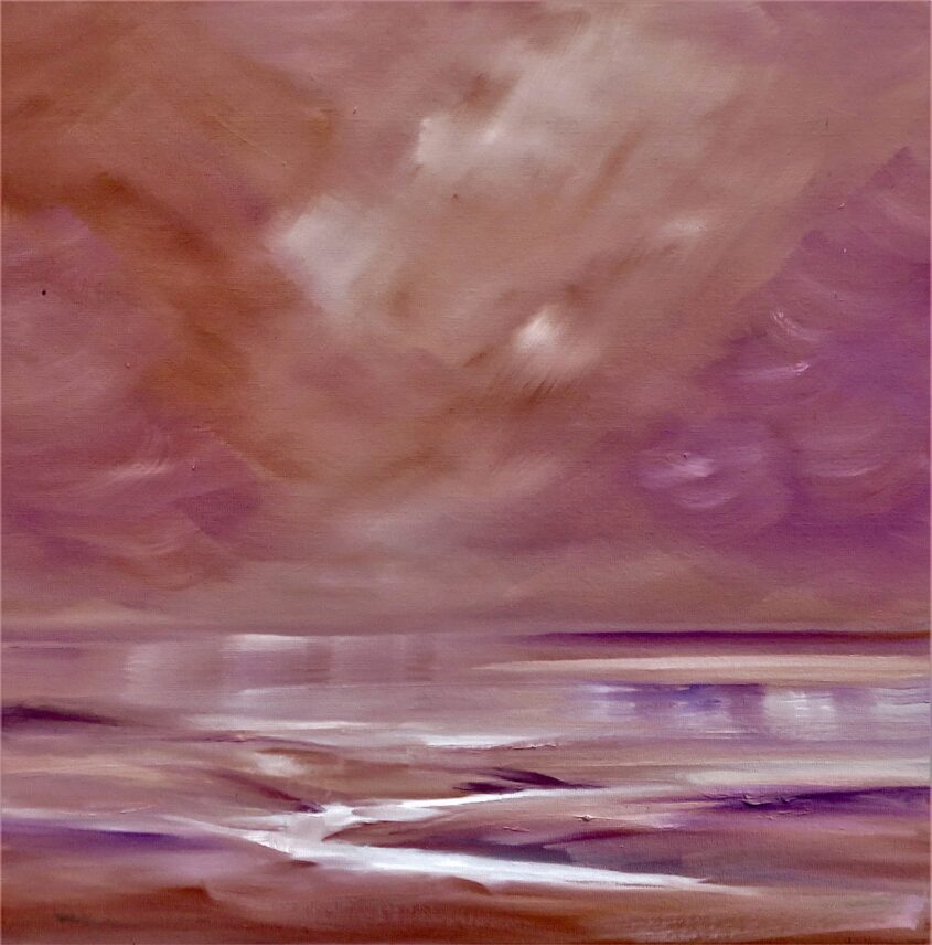Sienna Sky by Helen Robinson, Oil on canvas board