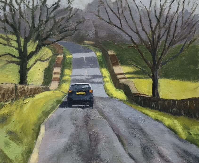 We're Off! by Margaret Crutchley, Acrylic on canvas board