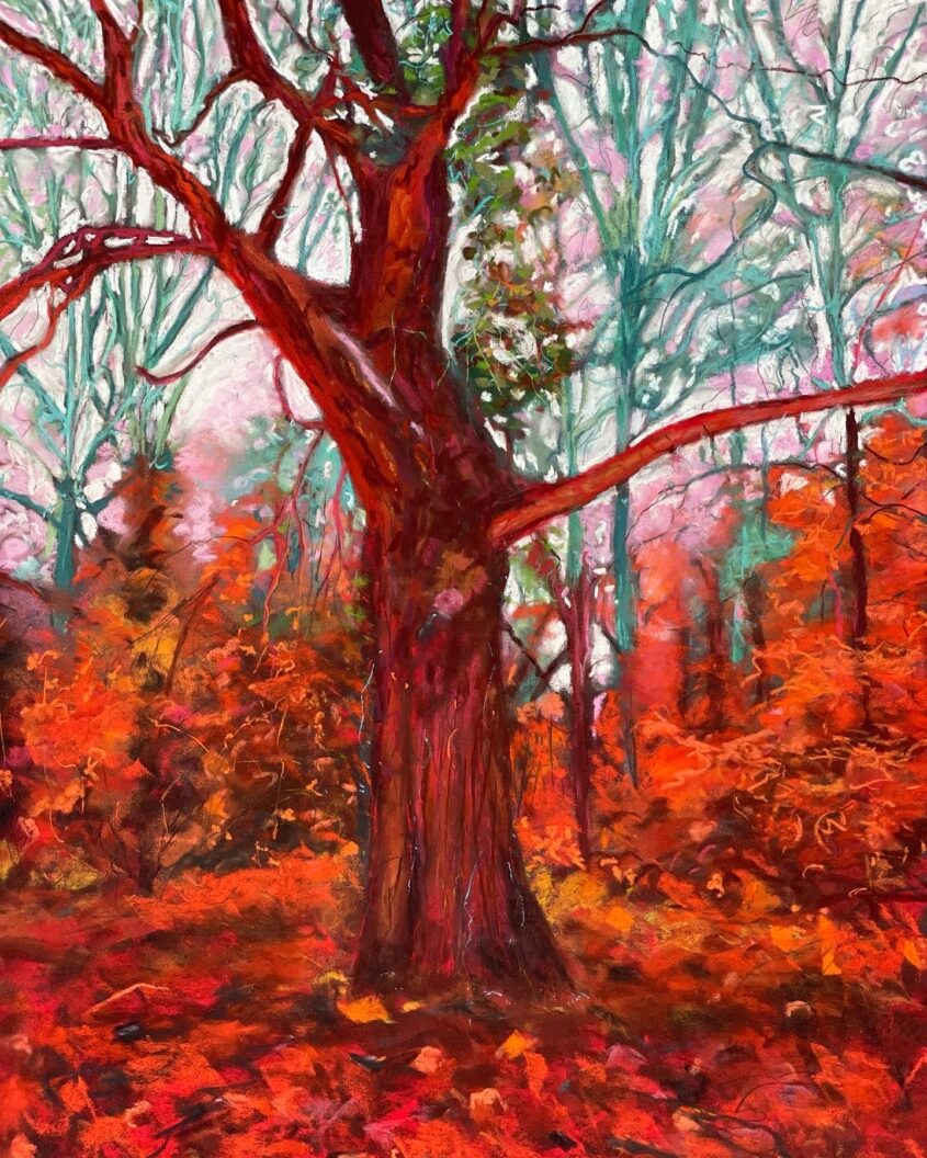 Autumn I by Dawn Limbert, Pastel on paper