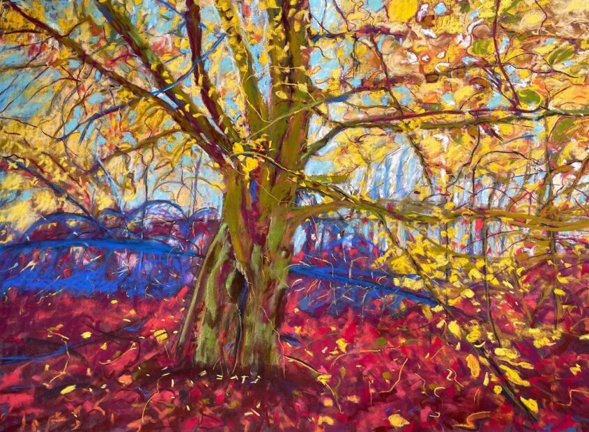 Autumn VI by Dawn Limbert, Pastel on paper