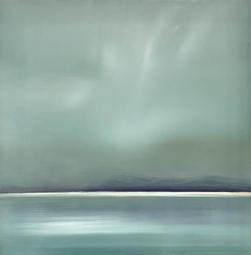 Line of Light by Helen Robinson, Oil on canvas board