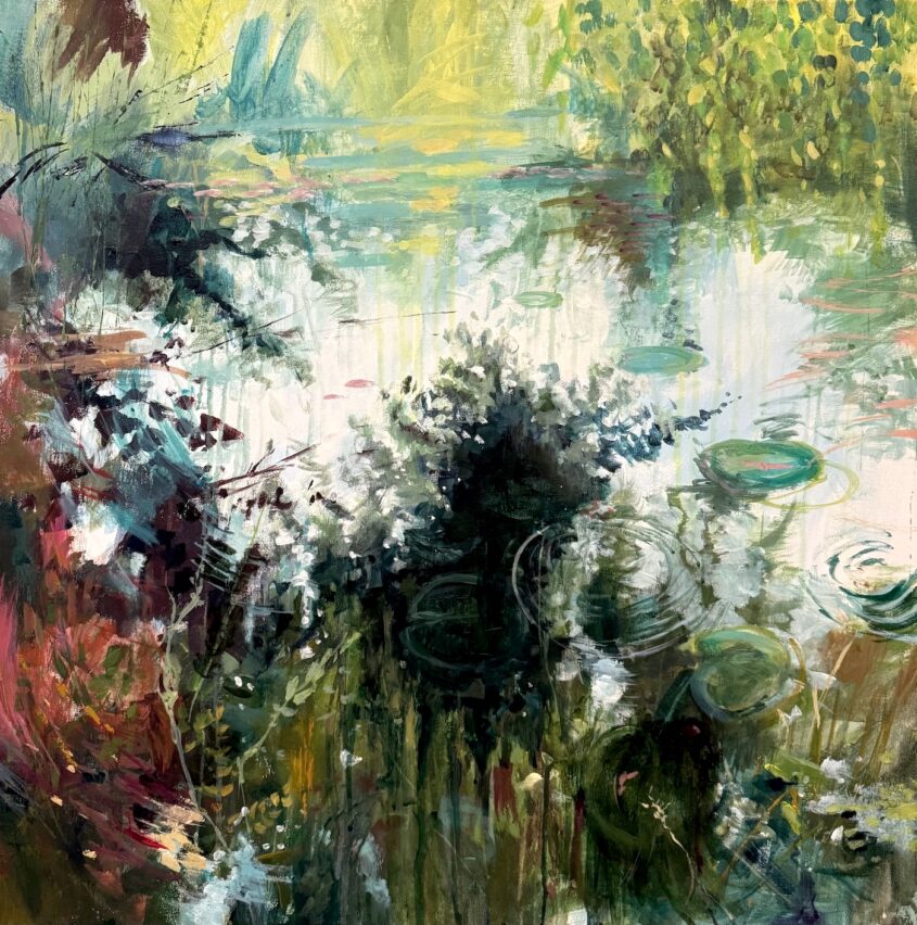 The Quiet in the Shadows by Ayse McGowan, Acrylic on canvas