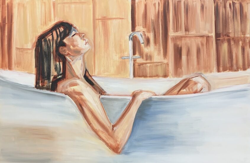 And Relax by Elise Mendelle, Oil on canvas
