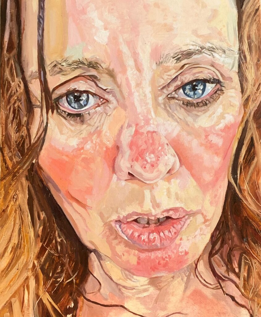 Menopause - Heat by Sara Gregory, Oil on board