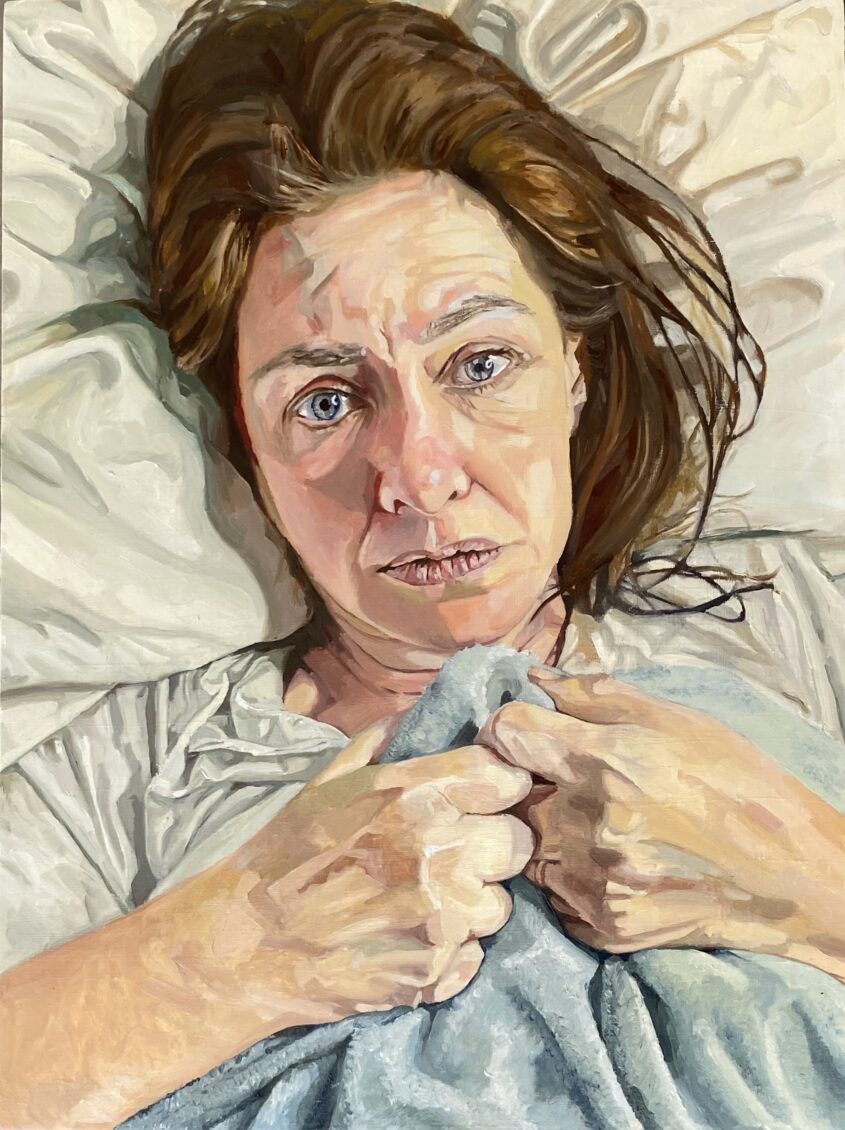 Menopause - Anxiety by Sara Gregory, Oil on board