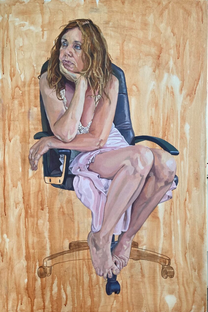 Tired of Waiting by Sara Gregory, Oil on Canvas