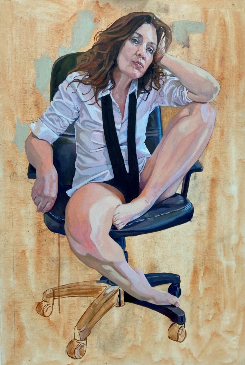 Waiting by Sara Gregory, Oil on Canvas