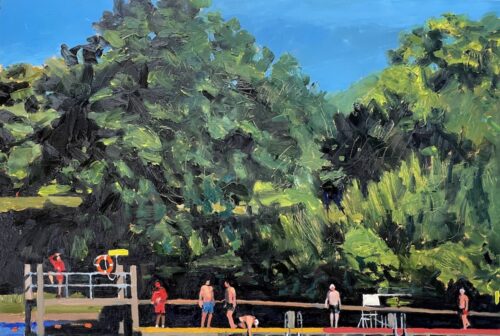 Simon Gazzard 'Men’s Pond, Summer' Oil on canvas