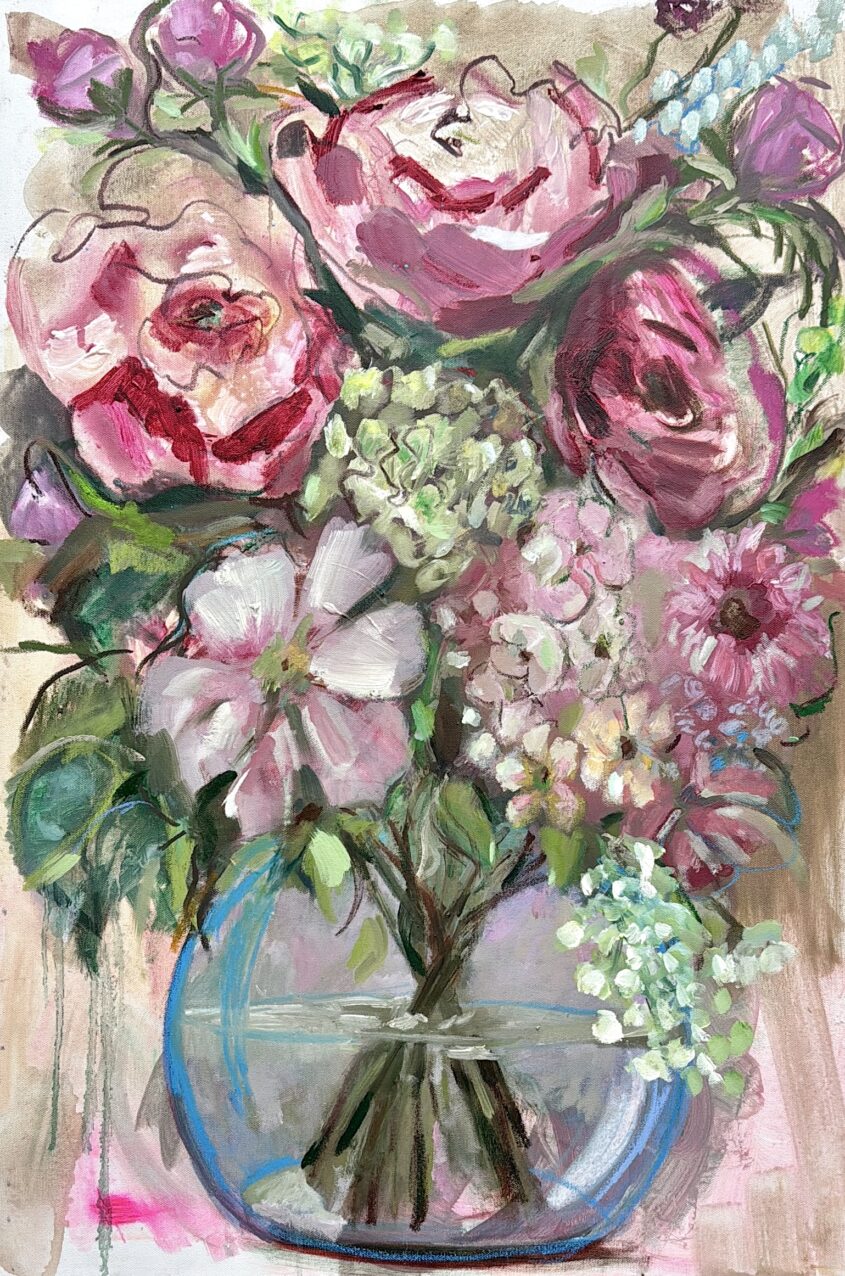 My promise by Victoria Perloff, Acrylic, oil and oil pastel